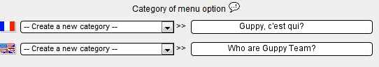 option menu Guppy