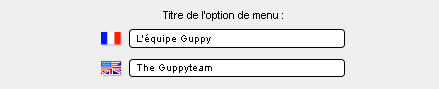 Option menu Guppy